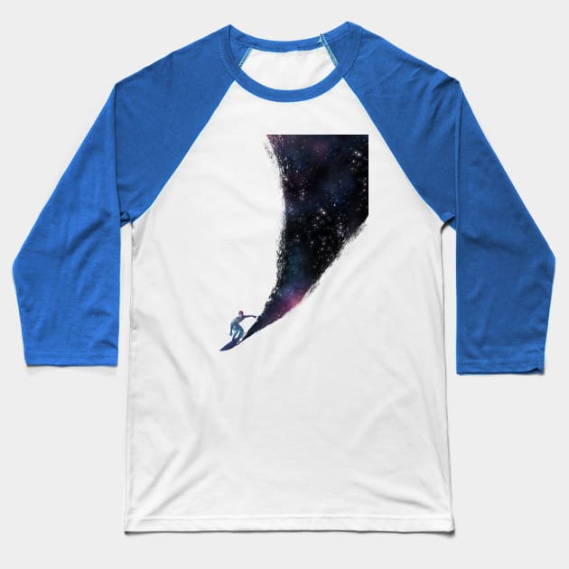 Surfing The Universe Final Baseball T-Shirt by astronaut